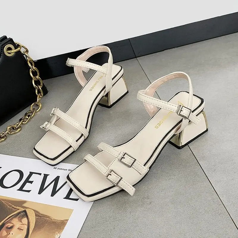 2022 New Brand Womans Leather Ladies Sandals Square Heels Sandals Shoes for Women Summer Casual Black Beach Shoes White
2022 New Brand Womans Leather Ladies Sandals Square Heels Sandals Shoes for Women Summer Casual Black Beach Shoes White