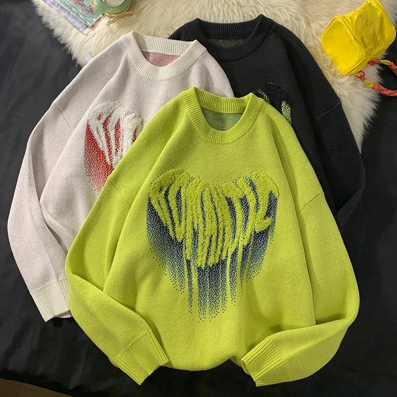 Winter Sweater Harajuku Streetwear Couple Love Heart Shape Fashion Hip Hop Oversized vintage clothes jumper punk knitwear top
Winter Sweater Harajuku Streetwear Couple Love Heart Shape Fashion Hip Hop Oversized vintage clothes jumper punk knitwear top