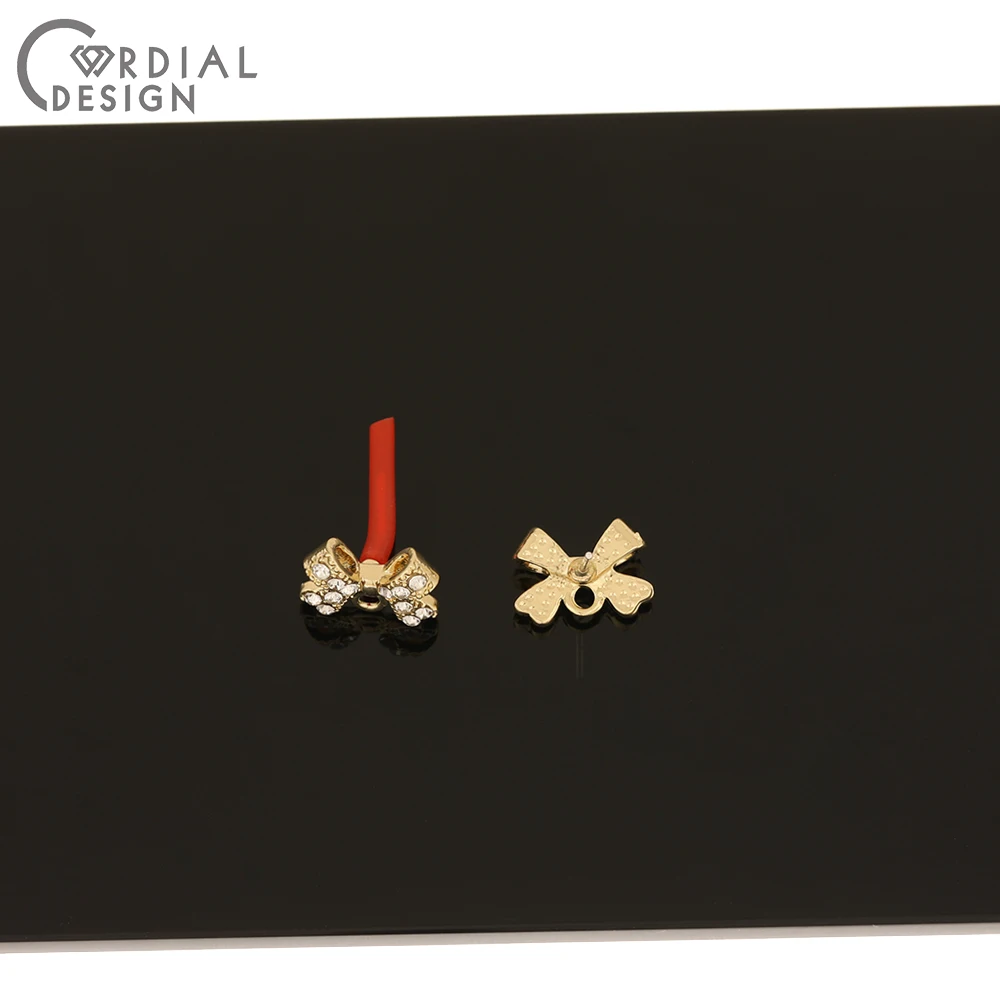Cordial Design 100Pcs 9*13MM Jewelry Accessories/Hand Made/Bowknot Shape/Earring Findings/DIY Making/Rhinestone Earrings Stud
Cordial Design 100Pcs 9*13MM Jewelry Accessories/Hand Made/Bowknot Shape/Earring Findings/DIY Making/Rhinestone Earrings Stud
