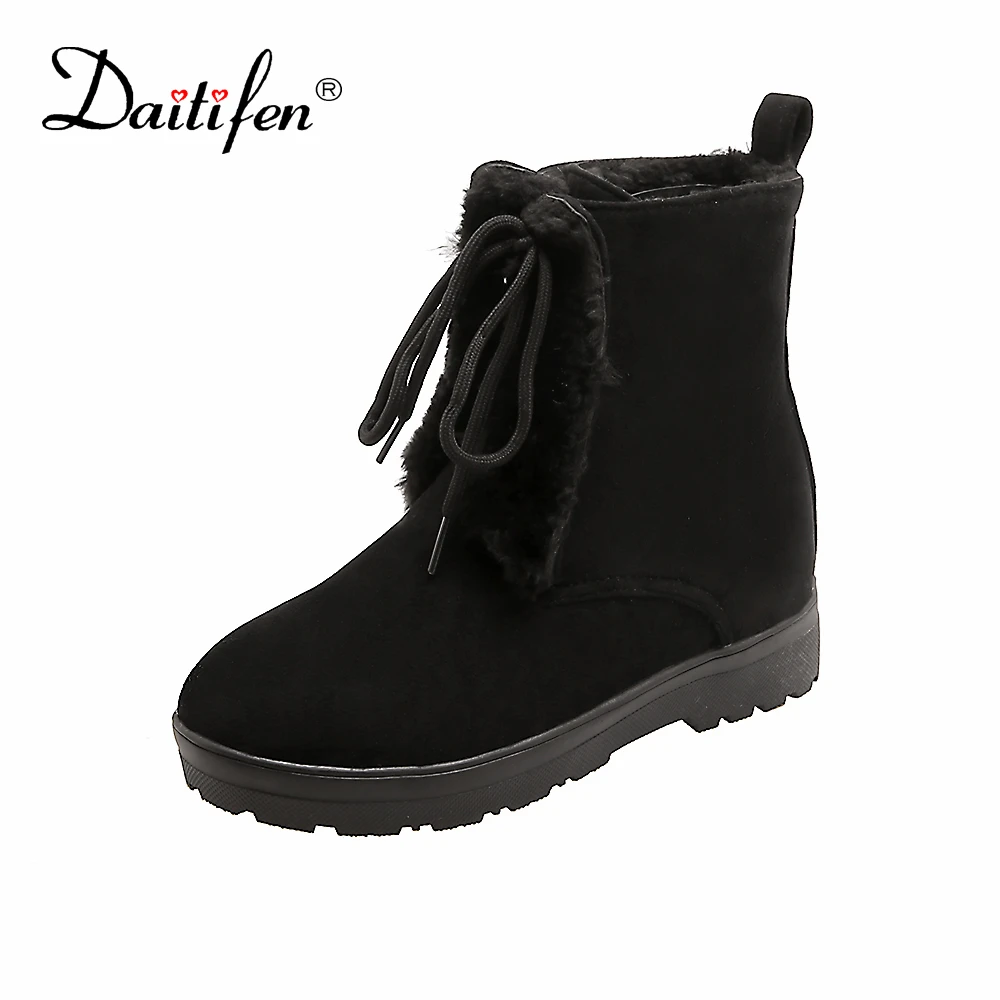 Daitifen Brand Winter Women Ankle Boots Sweet Comfortable Ladies Keep Warm Snow Boots Round Toe Girl's Outdoor Shoes Non-slip
Daitifen Brand Winter Women Ankle Boots Sweet Comfortable Ladies Keep Warm Snow Boots Round Toe Girl's Outdoor Shoes Non-slip