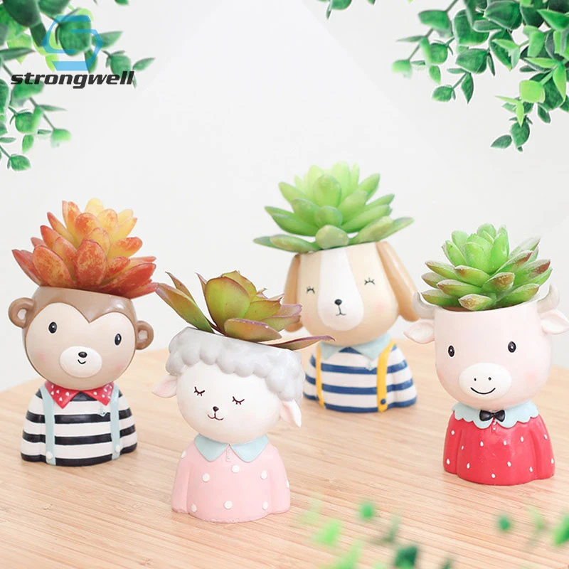 Strongwell Creative Cute Ranch Animal Flower Pot office Gardening Succulent flowerpots Decoration Miniature Model Home Decors
Strongwell Creative Cute Ranch Animal Flower Pot office Gardening Succulent flowerpots Decoration Miniature Model Home Decors