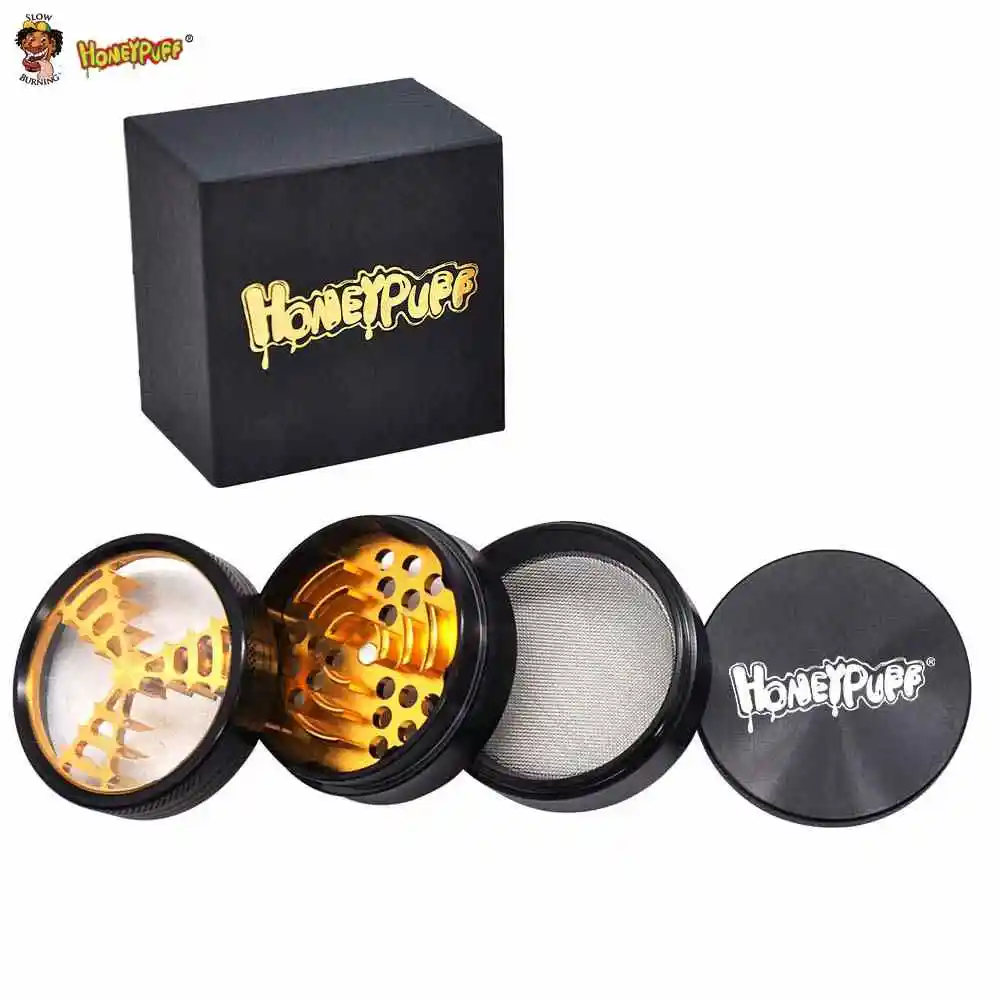 HONEYPUFF Herb Grinder 63MM 4 Layers Skull Crown Tobacco Weed Grinder Aluminum With Sharp Blade Teeth Spice Crusher Herb Miller
HONEYPUFF Herb Grinder 63MM 4 Layers Skull Crown Tobacco Weed Grinder Aluminum With Sharp Blade Teeth Spice Crusher Herb Miller