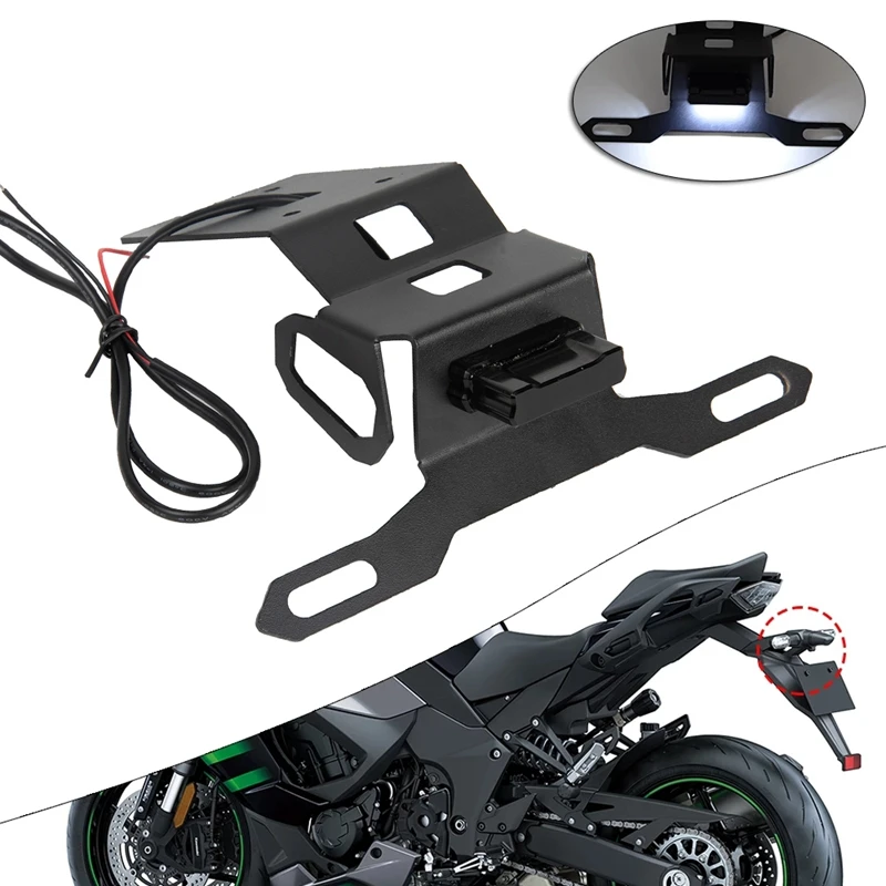 Motorcycle Rear Fender License Plate Frame with LED Light Modified License Plate Frame for Kawasaki Z1000SX 2020 2021
Motorcycle Rear Fender License Plate Frame with LED Light Modified License Plate Frame for Kawasaki Z1000SX 2020 2021
