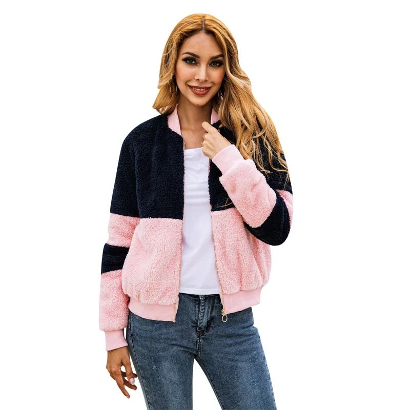 2021 Fashion Patchwork Pocket Zipper Women Plush Coats Autumn Winter O Neck Long Sleeve Casual Warm Thick Lady Sweatshirt Jacket
2021 Fashion Patchwork Pocket Zipper Women Plush Coats Autumn Winter O Neck Long Sleeve Casual Warm Thick Lady Sweatshirt Jacket