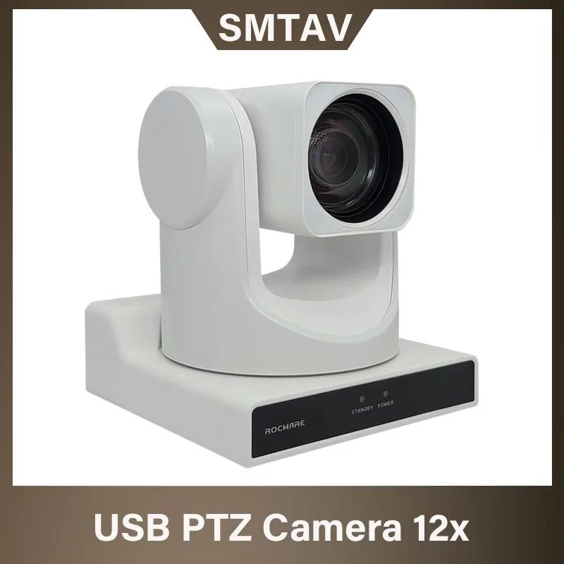 

PTZ-камера с HDMI,USB C и IP-выходами потоковой передачи, 12-кратный оптический зум, потоковая камера в реальном времени для церкви, бизнеса, препода...