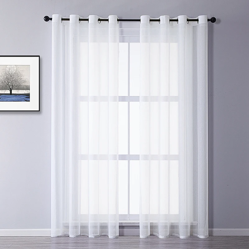LISM White Curtain for Window Tulle for Living Room Bedroom The Kitchen Finished Solid Window Treatment Home Decorations Panels
LISM White Curtain for Window Tulle for Living Room Bedroom The Kitchen Finished Solid Window Treatment Home Decorations Panels