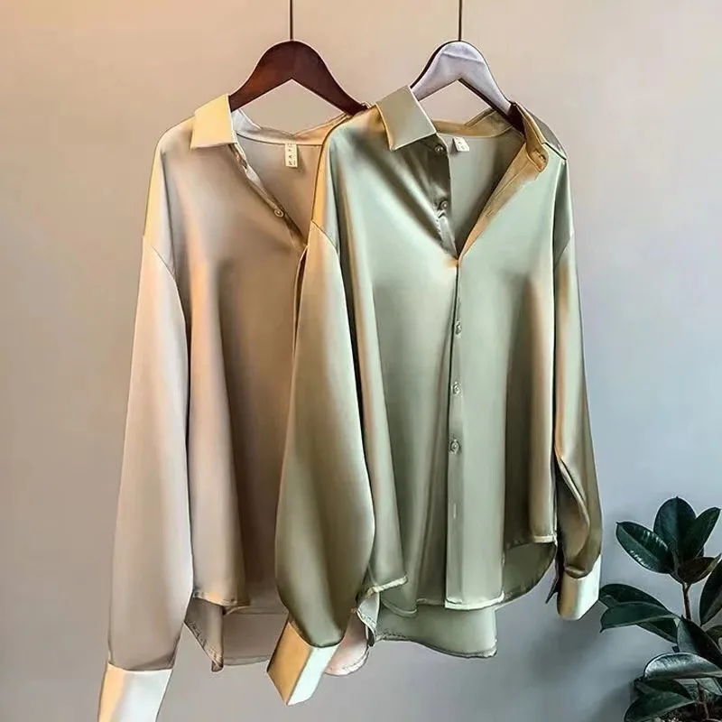 Flash Sale Women'S Blouse Long Sleeve Women'S Shirt Silk Women Shirts Retro Blouses Women Spring Shirts For Women
Flash Sale Women'S Blouse Long Sleeve Women'S Shirt Silk Women Shirts Retro Blouses Women Spring Shirts For Women