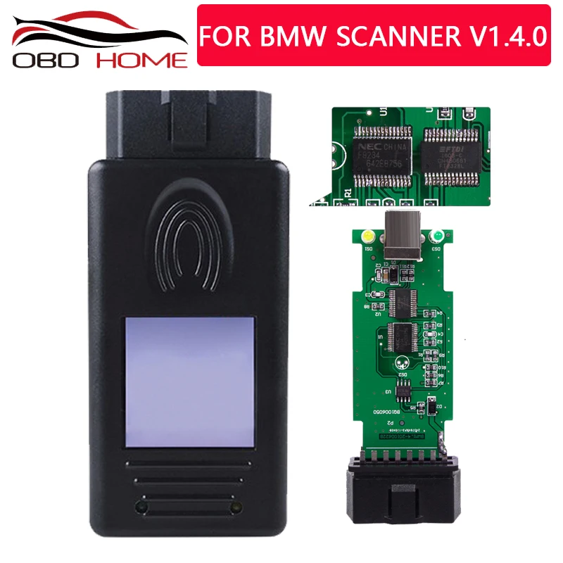 OBD2 для BMW Сканер 1.4.0 Диагностический сканер считыватель кодов 1 4 USB