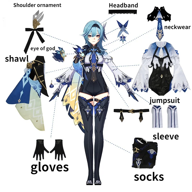Genshin Impact Eula Game Suit Uniform Cosplay Costume Shoes Anime Wig Halloween Party Costume for Women Clothes
Genshin Impact Eula Game Suit Uniform Cosplay Costume Shoes Anime Wig Halloween Party Costume for Women Clothes