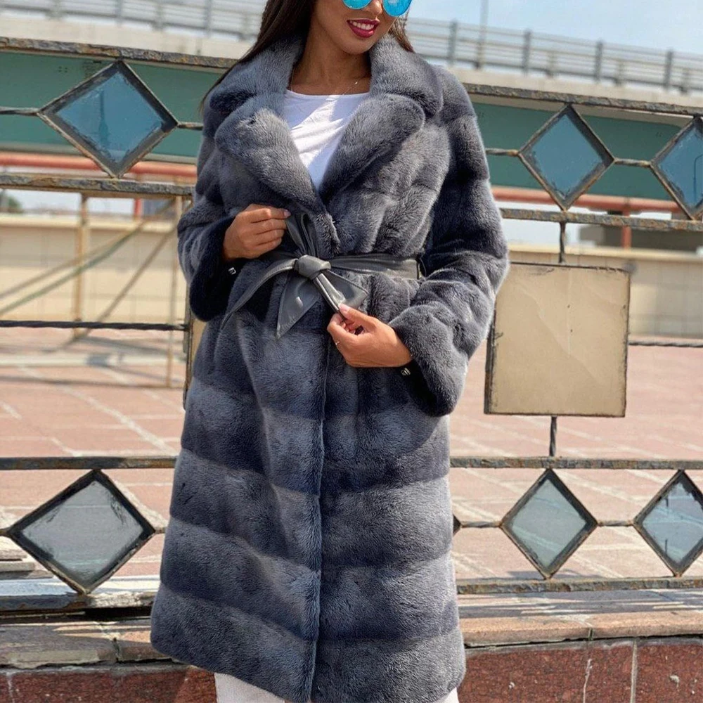 Natural Women Long Mink Fur Coat Turn-down Collar 2021 Winter Fashion Full Pelt Mink Fur Coats Outwear High Quality Fur Overcoat
Natural Women Long Mink Fur Coat Turn-down Collar 2021 Winter Fashion Full Pelt Mink Fur Coats Outwear High Quality Fur Overcoat