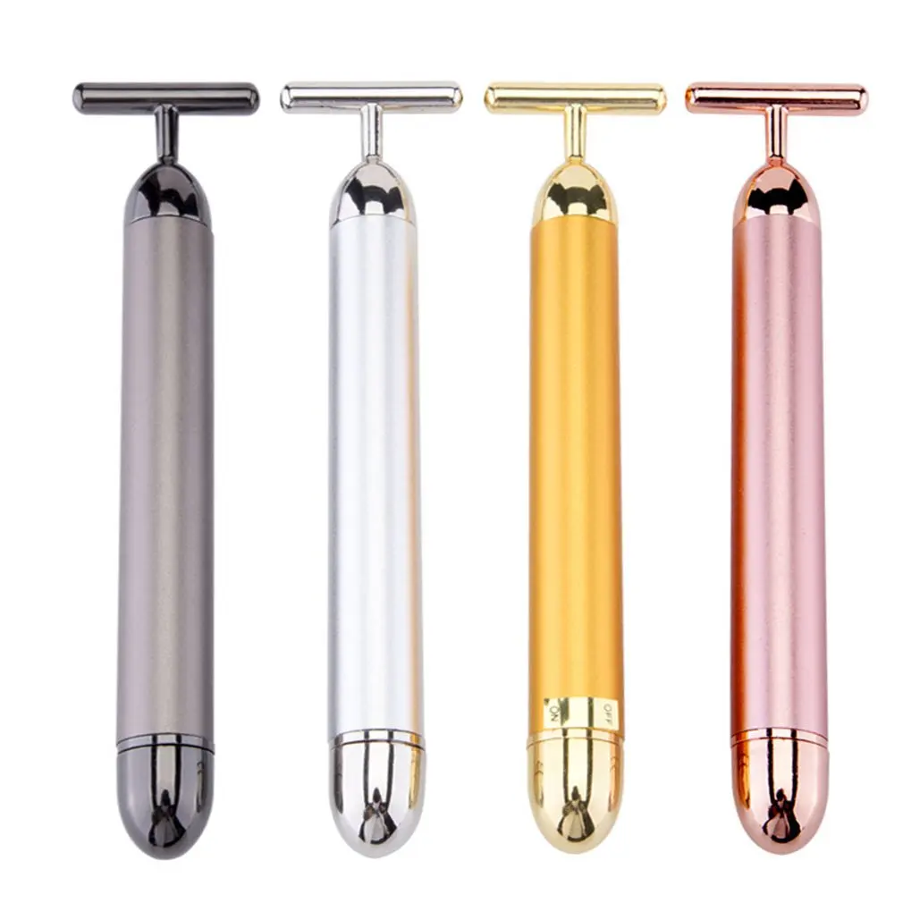 24K Gold Bar T Type Electric Golden Beauty Stick V Face Artifact Facial Massage Stick Beauty Equipment Vibration Meter
24K Gold Bar T Type Electric Golden Beauty Stick V Face Artifact Facial Massage Stick Beauty Equipment Vibration Meter