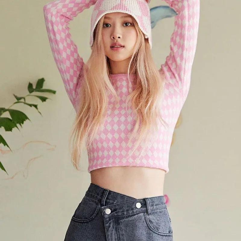 Autumn Women Sexy Retro Tight Slim Diamond Pattern Sweaters Ladies Long Sleeve O-Neck Soft Crop Tops Knitwear Pullovers Jumpers
Autumn Women Sexy Retro Tight Slim Diamond Pattern Sweaters Ladies Long Sleeve O-Neck Soft Crop Tops Knitwear Pullovers Jumpers