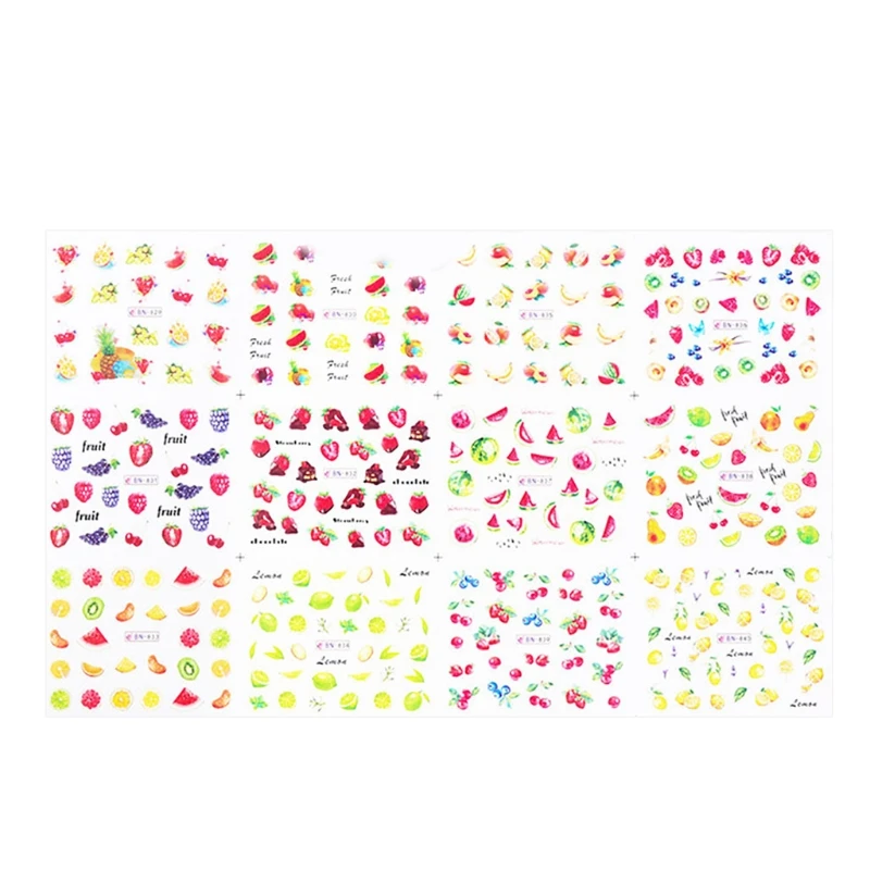 Cartoon Fruit Nail Art Stickers Decals 3D Nails Art Supplies Self-Adhesive Manicure DIY Decorations for Home Salon Use
Cartoon Fruit Nail Art Stickers Decals 3D Nails Art Supplies Self-Adhesive Manicure DIY Decorations for Home Salon Use