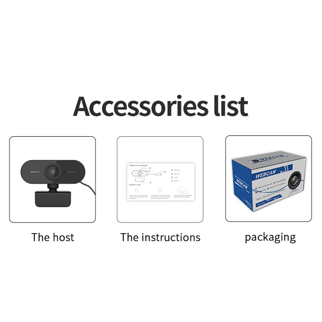 Webcam 1080P HD Web Camera with Microphone Autofocus USB 2.0 Web Cam PC Desktop Mini WebCamera Cam Web Camera for Computer
Webcam 1080P HD Web Camera with Microphone Autofocus USB 2.0 Web Cam PC Desktop Mini WebCamera Cam Web Camera for Computer