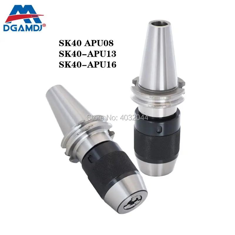 Tool holder DIN69871 SK40 APU08 SK40-APU13 SK40-APU16 SK-APU holder for APU drill chuck high precision keyless drill chuck
Tool holder DIN69871 SK40 APU08 SK40-APU13 SK40-APU16 SK-APU holder for APU drill chuck high precision keyless drill chuck