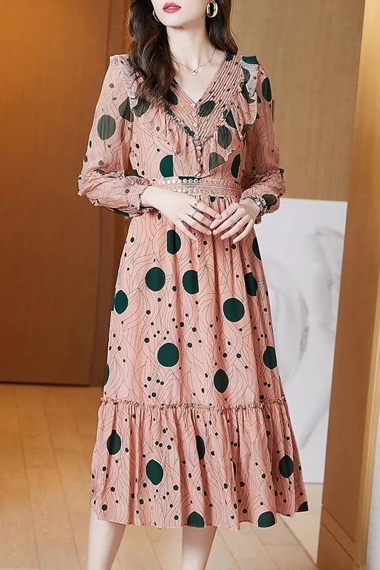 COIGARSAM 3XL Plus Size Ruffles Women Long dress New Spring Full Sleeve Print Dresses 6092
COIGARSAM 3XL Plus Size Ruffles Women Long dress New Spring Full Sleeve Print Dresses 6092