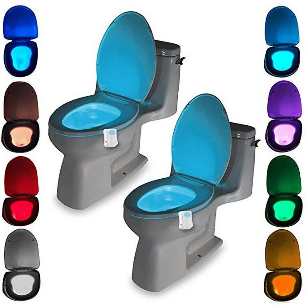 LED Toilet Light PIR Motion Sensor 8 Colors Toilet Seat Night Light Waterproof WC Backlight For WC LED Luminaria Lamp Wholesale
LED Toilet Light PIR Motion Sensor 8 Colors Toilet Seat Night Light Waterproof WC Backlight For WC LED Luminaria Lamp Wholesale