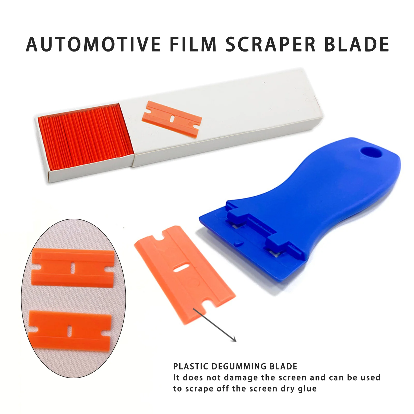 100PCS Double Edged Plastic Razor Blade Lable Clean Razor Glue Remover Window Glass Clean Scraper Car Wrap Sticker Squeegee
100PCS Double Edged Plastic Razor Blade Lable Clean Razor Glue Remover Window Glass Clean Scraper Car Wrap Sticker Squeegee