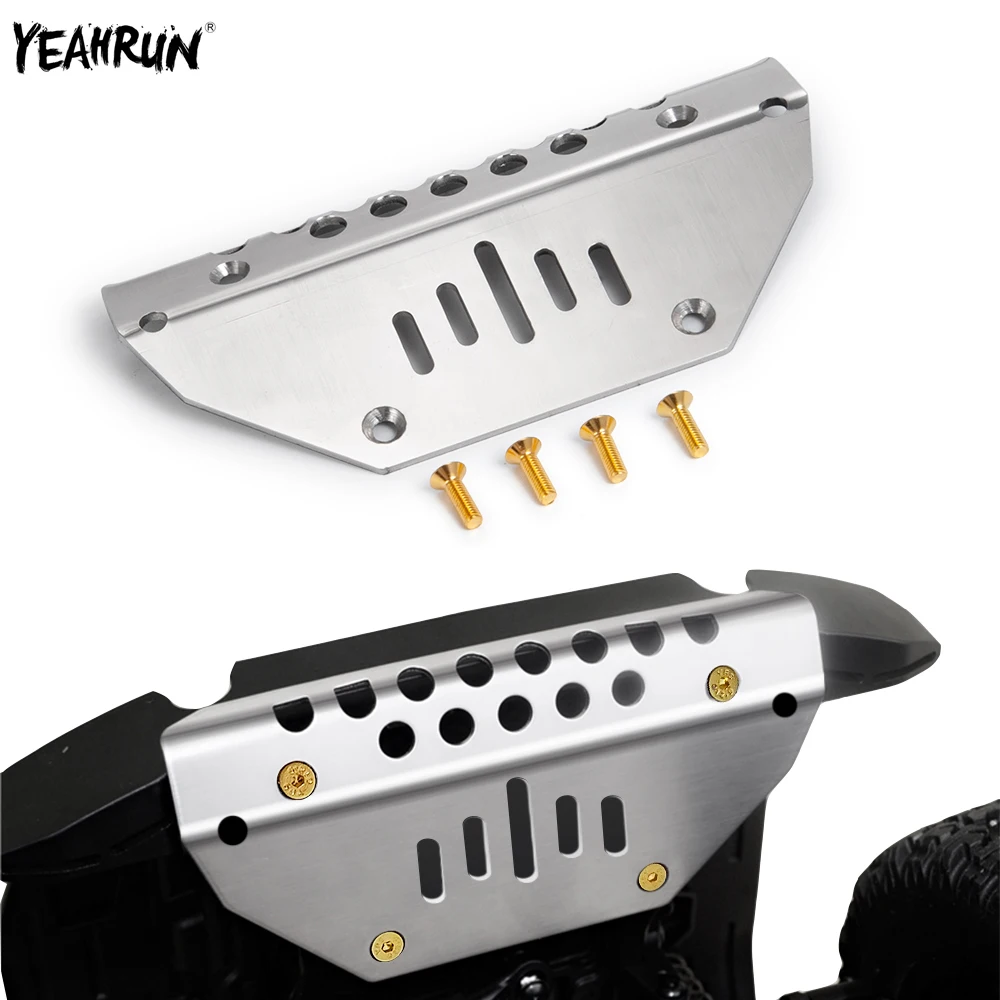 Передний бампер из нержавеющей стали YEAHRUN, Задняя панель для 1/10 Traxxas, детали для РУ гусеничного автомобиля TRX4 G500
Передний бампер из нержавеющей стали YEAHRUN, Задняя панель для 1/10 Traxxas, детали для РУ гусеничного автомобиля TRX4 G500