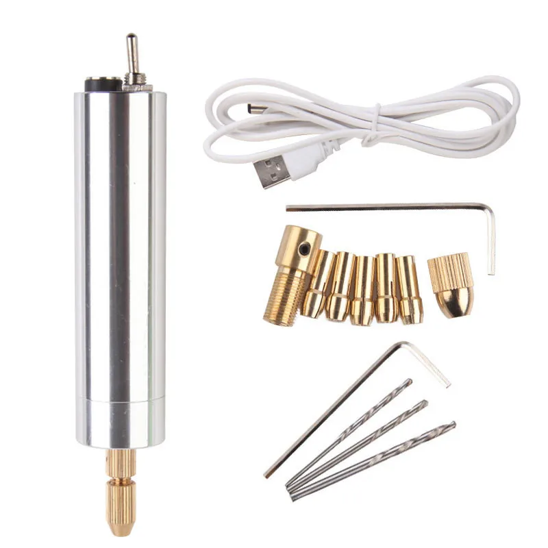 1 Set Electric Hand Drill Wrench DC 5V Motor Electric Hand Drill USB Rotary Tool Set For Engraving Polishing
1 Set Electric Hand Drill Wrench DC 5V Motor Electric Hand Drill USB Rotary Tool Set For Engraving Polishing