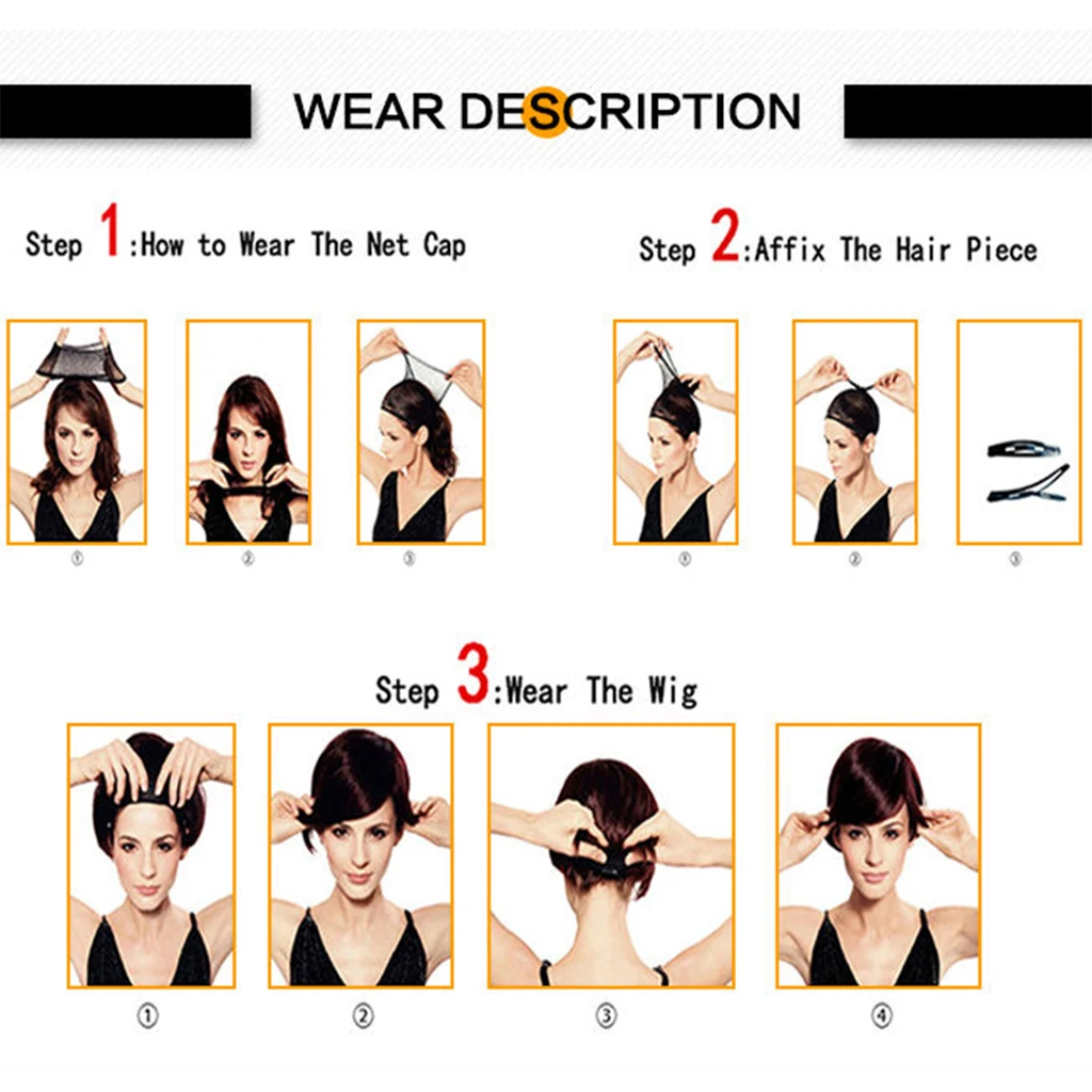Fashion Natural Women Black Short Real Human Hair Wig Full Wig with Hairnet Comb Hair Clip
Fashion Natural Women Black Short Real Human Hair Wig Full Wig with Hairnet Comb Hair Clip