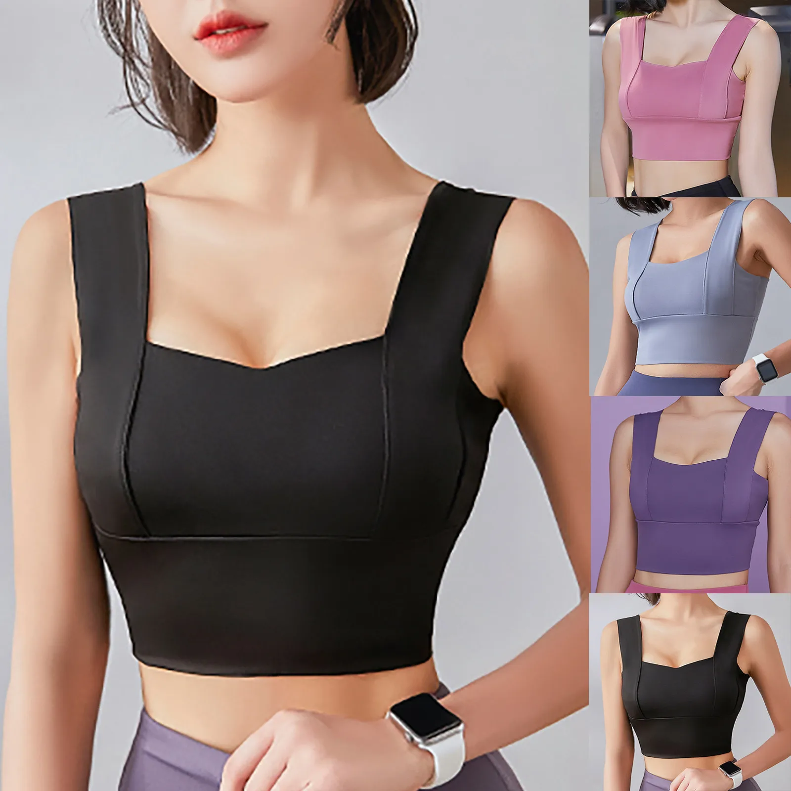 Sports Bras Women Vest Underwear Bralette Seamless Top For Women's Running Fitness High Impact Push Up Training Without Frame
Sports Bras Women Vest Underwear Bralette Seamless Top For Women's Running Fitness High Impact Push Up Training Without Frame