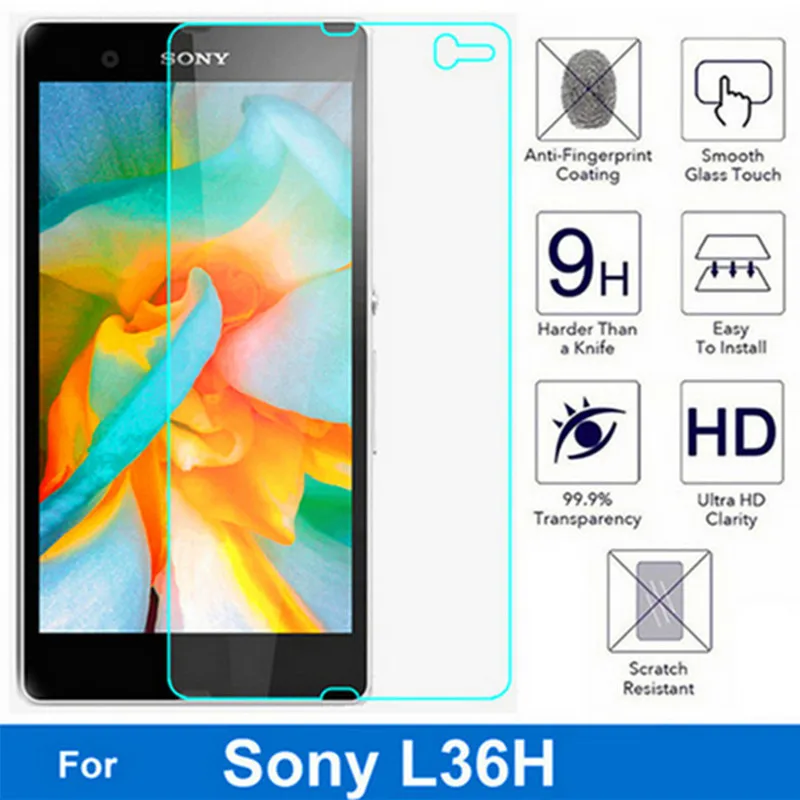2pcs 9H Tempered Glass For Sony Xperia Z l36h C6602 C6603 C6606 C6616 Screen Protector on sony z L36H Safety Protective Glass
2pcs 9H Tempered Glass For Sony Xperia Z l36h C6602 C6603 C6606 C6616 Screen Protector on sony z L36H Safety Protective Glass