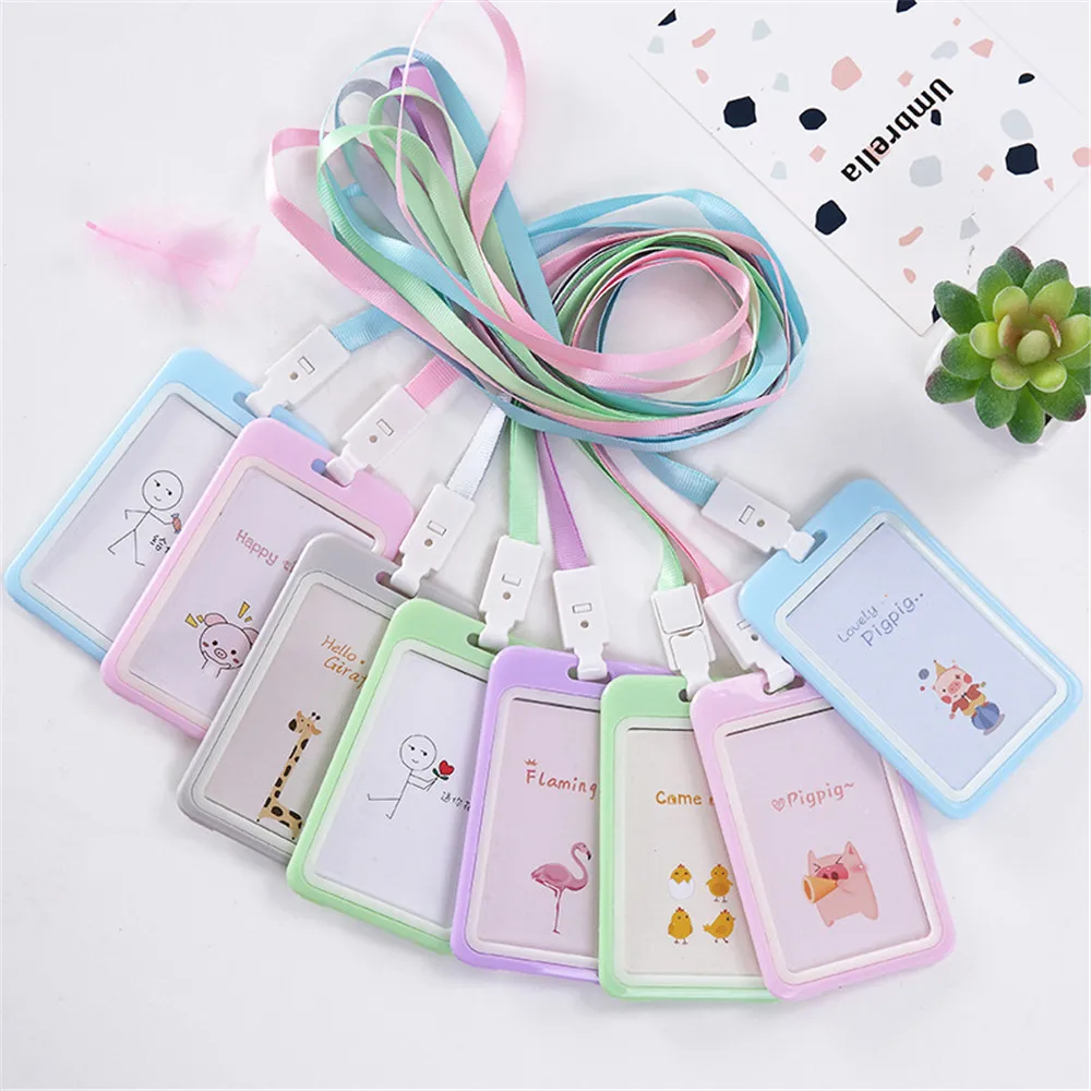 Creative Cartoon Candy-Colored Student With Lanyard Card Storage Sleeve Certificate Women and Men Business Card Holder
Creative Cartoon Candy-Colored Student With Lanyard Card Storage Sleeve Certificate Women and Men Business Card Holder
