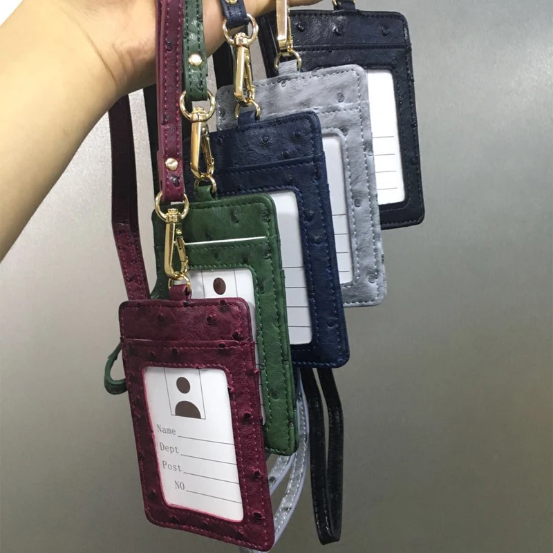 Customized Bus Card Set ID Card Pack Work Card Holder Snake Pattern Wallet Card Bag With Lanyard Fashion Ostrich ID Card Wallet
Customized Bus Card Set ID Card Pack Work Card Holder Snake Pattern Wallet Card Bag With Lanyard Fashion Ostrich ID Card Wallet