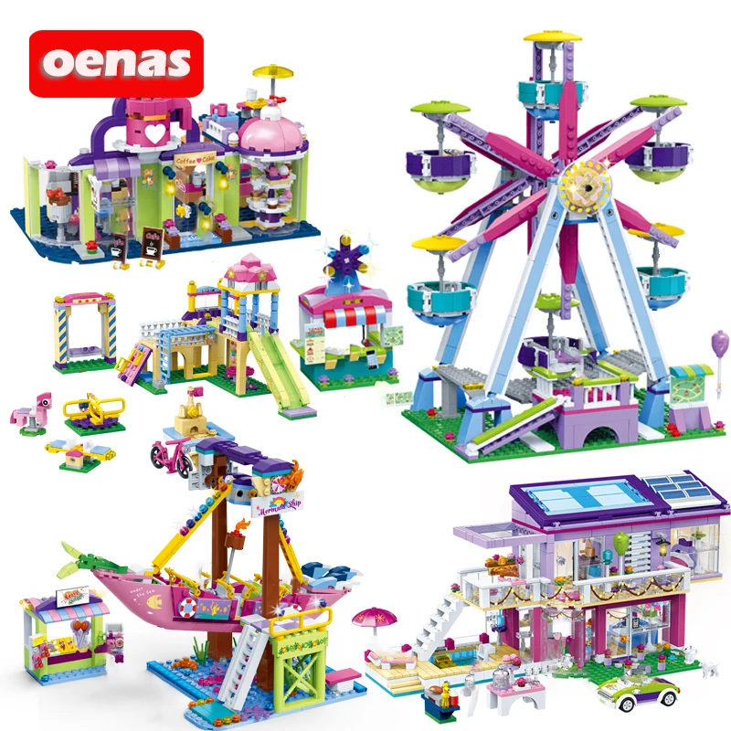 City Friends Ferris Wheel Park Carousel Cafe Shop Party House Model Building Blocks Kid Educational DIY Toy Girls Birthday Gift
City Friends Ferris Wheel Park Carousel Cafe Shop Party House Model Building Blocks Kid Educational DIY Toy Girls Birthday Gift