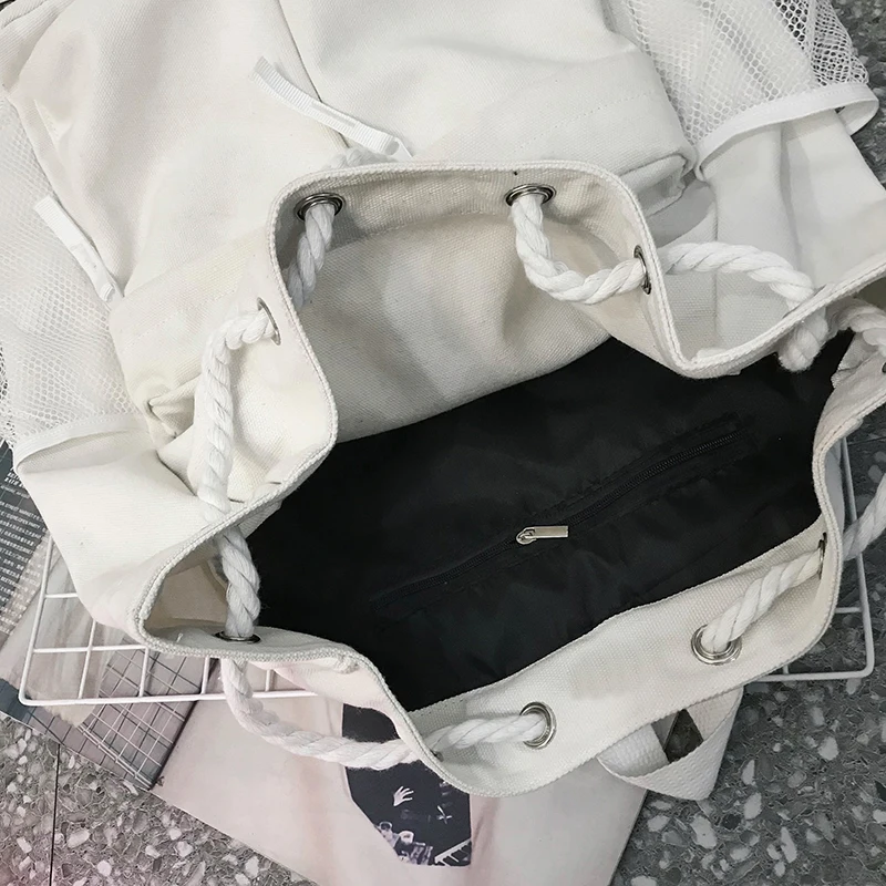 Backpacks Solid Drawstring Multi-pockets Chic Canvas Bags Large Capacity Retro Ins Couples Backpack Korean Style Unisex Harajuku
Backpacks Solid Drawstring Multi-pockets Chic Canvas Bags Large Capacity Retro Ins Couples Backpack Korean Style Unisex Harajuku