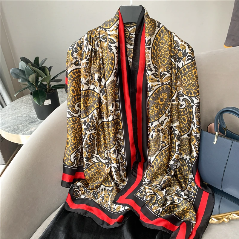 2022 Autumn Silk Scarf Hijab Wraps Women Printed Foulard Pashmina Beach Stoles Lady Shawl Headscarf Thin Smooth Bufanda
2022 Autumn Silk Scarf Hijab Wraps Women Printed Foulard Pashmina Beach Stoles Lady Shawl Headscarf Thin Smooth Bufanda