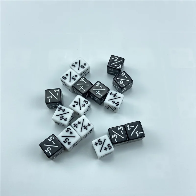 Счетчики игральных костей, 100/200 шт., 5 положительных + 1/+ 1 и 5 отрицательных-1/-1 для настольной игры Magic The Gathering, забавные кубики белого и черного...
Счетчики игральных костей, 100/200 шт., 5 положительных + 1/+ 1 и 5 отрицательных-1/-1 для настольной игры Magic The Gathering, забавные кубики белого и черного...