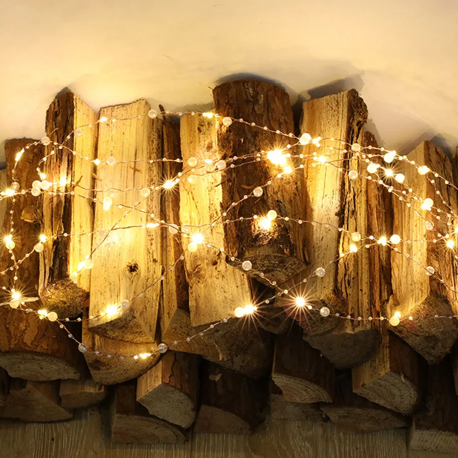 50/100 LED Ocean Pearl Fairy String Light Faux Pearl Copper Wire Christmas Garland Light for Bedroom Wedding Dinner Party Decor
50/100 LED Ocean Pearl Fairy String Light Faux Pearl Copper Wire Christmas Garland Light for Bedroom Wedding Dinner Party Decor