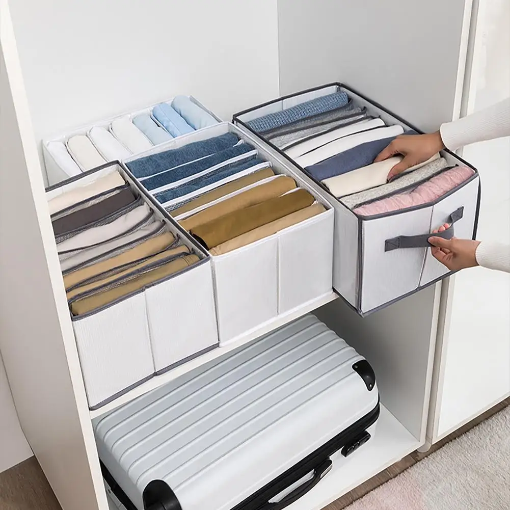 Foldable Washable Clothes Organizer Box For Leggings Jeans Sweater Drawer Closet Clothes Divider Organizer Storage Boxs
Foldable Washable Clothes Organizer Box For Leggings Jeans Sweater Drawer Closet Clothes Divider Organizer Storage Boxs