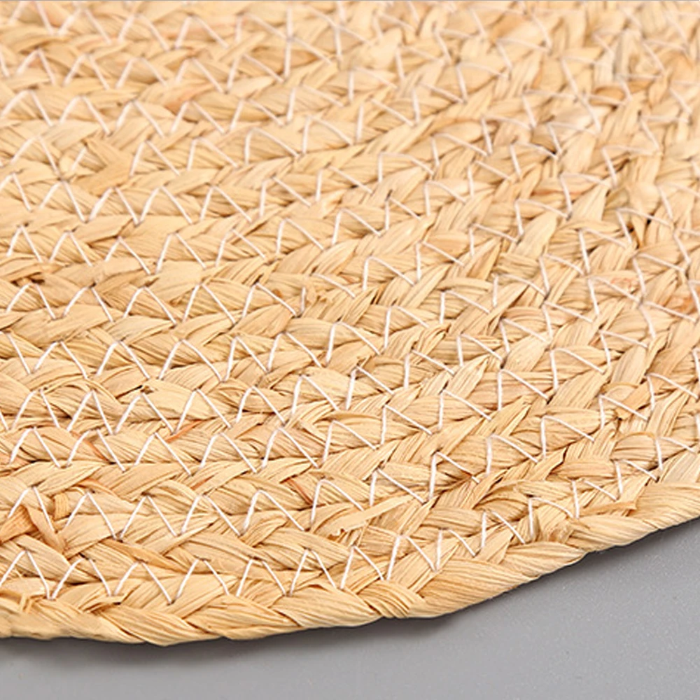 Hot Sale Handmade Weave Non-slip Placemat coaster Corn hull for table dinne Round Insulation pads Table Mats Pads Home Decor
Hot Sale Handmade Weave Non-slip Placemat coaster Corn hull for table dinne Round Insulation pads Table Mats Pads Home Decor