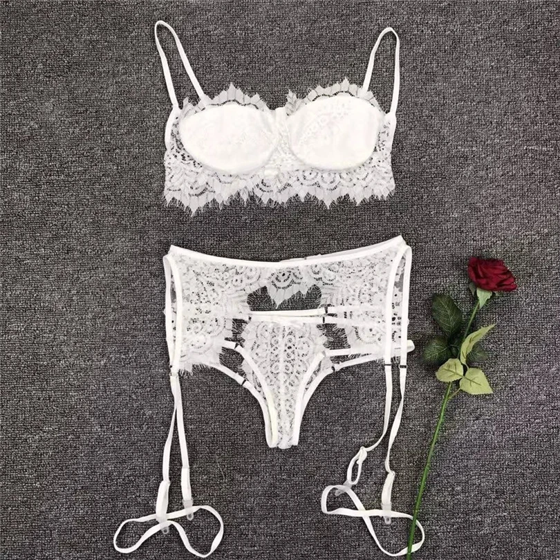 3Pieces Women Lace Sexy Lingerie Straps Green Bra and Panty Garter Set Underwear Babydoll Lenceria Mujer Female Brief Sets J50
3Pieces Women Lace Sexy Lingerie Straps Green Bra and Panty Garter Set Underwear Babydoll Lenceria Mujer Female Brief Sets J50