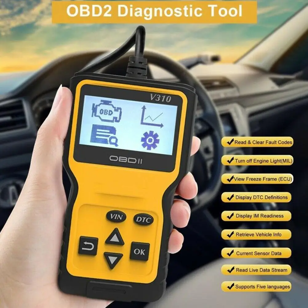 Car Diagnostic Scanner Tools Obd 2 Automobile Fault Diagnostic Instrument Check Engine Automotive Car Scanner Code Reader Black
Car Diagnostic Scanner Tools Obd 2 Automobile Fault Diagnostic Instrument Check Engine Automotive Car Scanner Code Reader Black