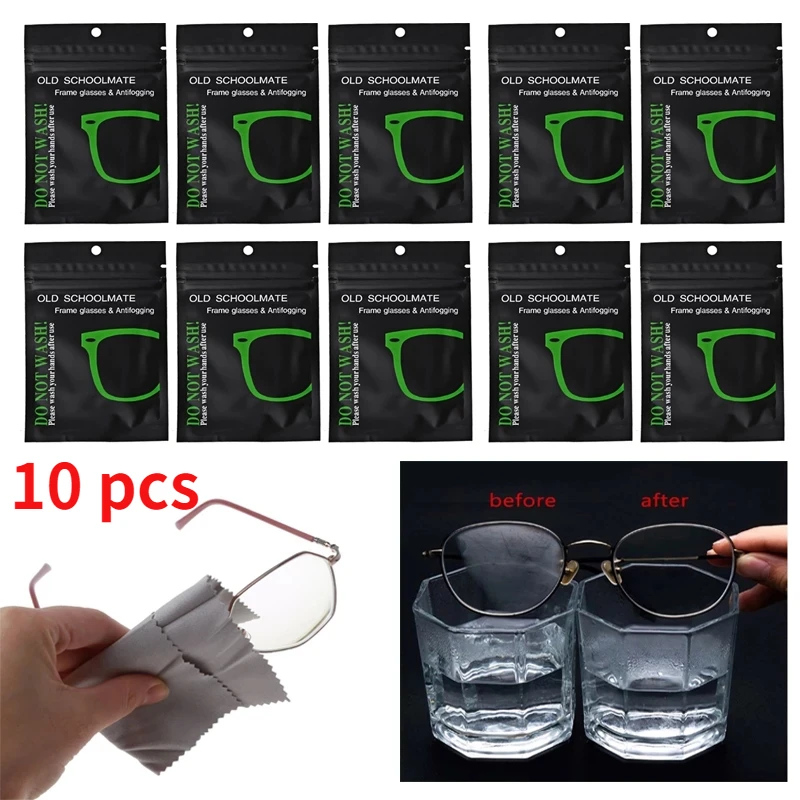 10 Pcs Reusable Anti-Fog Wipes Glasses Pre-moistened Antifog Lens Cloth Defogger Eyeglass Wipe Prevent Fogging for Glasses
10 Pcs Reusable Anti-Fog Wipes Glasses Pre-moistened Antifog Lens Cloth Defogger Eyeglass Wipe Prevent Fogging for Glasses