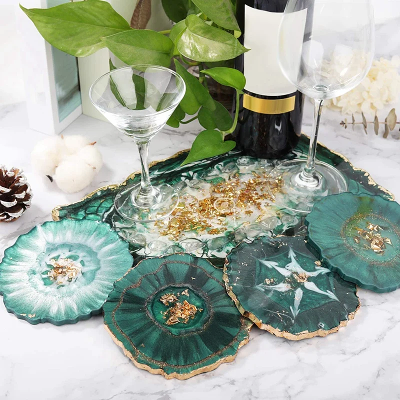 4 Pcs Silicone Agate Coaster Resin Casting Making Mold,Coaster Epoxy Molds Craft DIY, Home Decoration
4 Pcs Silicone Agate Coaster Resin Casting Making Mold,Coaster Epoxy Molds Craft DIY, Home Decoration