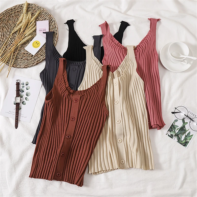 GLAUKE 2020 Women Hook Flower Tank solid Stitching Camis Female Knitted Short Slim Sleeveless Shirt Tank Casual Tops Button Blus
GLAUKE 2020 Women Hook Flower Tank solid Stitching Camis Female Knitted Short Slim Sleeveless Shirt Tank Casual Tops Button Blus