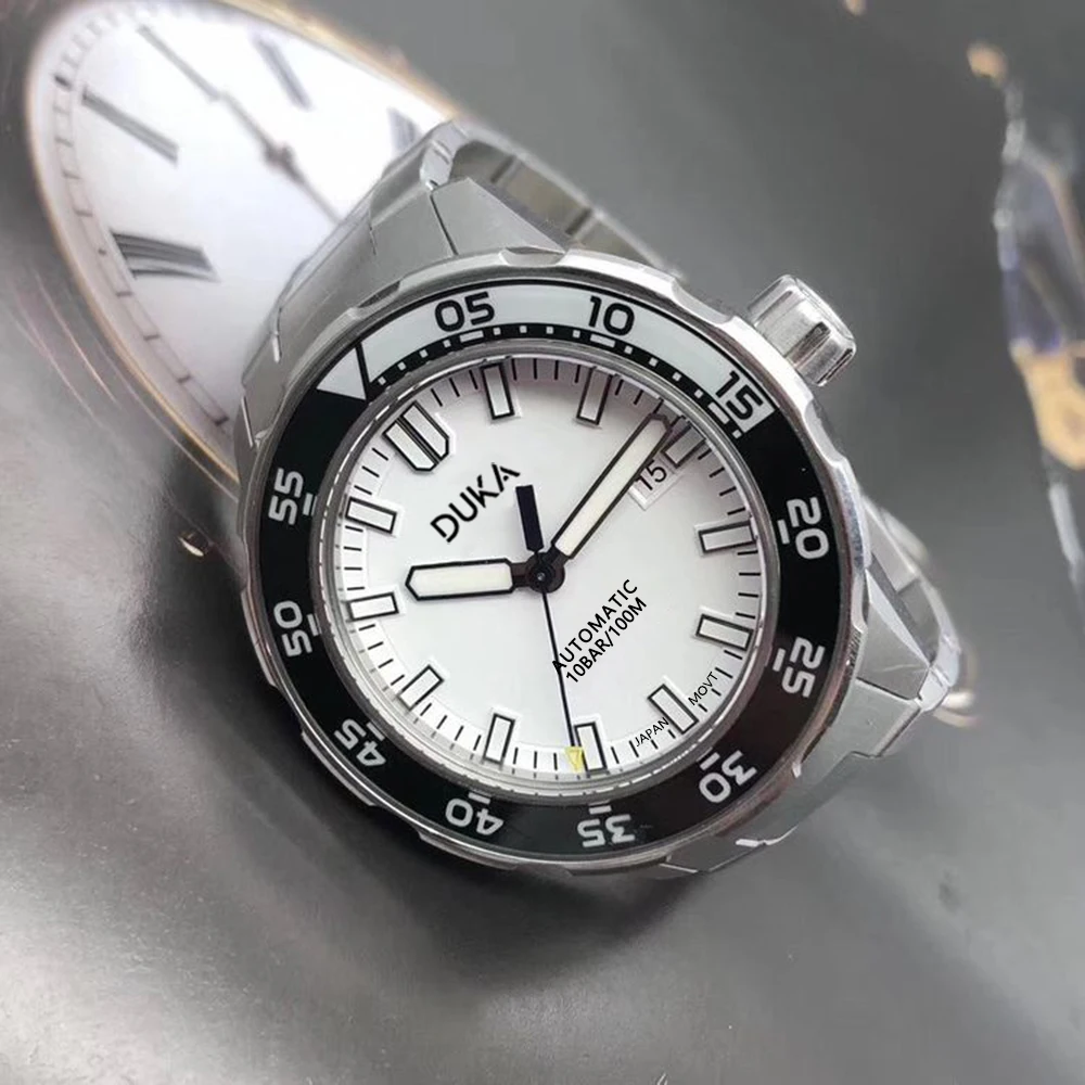DUKA Wristwatch 2021 New Men's Mechanical watches top brand luxury automatic watch men NH35 ceramics Bezel Steel Diver Watch
DUKA Wristwatch 2021 New Men's Mechanical watches top brand luxury automatic watch men NH35 ceramics Bezel Steel Diver Watch