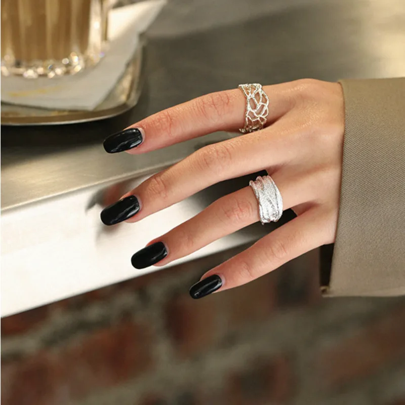 Punk Rings Sterling Silver 925 Minimalist Irregular Designer For Women Personalized Adjustable Ring Handmade Fine Jewellery Gift
Punk Rings Sterling Silver 925 Minimalist Irregular Designer For Women Personalized Adjustable Ring Handmade Fine Jewellery Gift