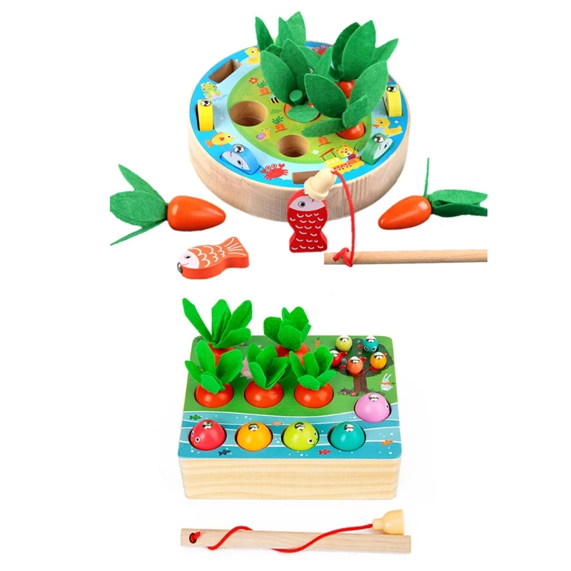 Toddler Puzzle Happy Farm Game Pull Carrot Fishing Worm Catching Toy Baby Early Education Parent-child Interactive Toys
Toddler Puzzle Happy Farm Game Pull Carrot Fishing Worm Catching Toy Baby Early Education Parent-child Interactive Toys