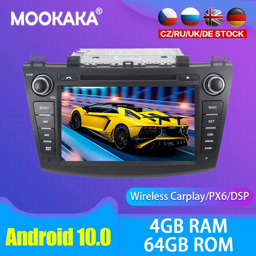 Android 10.0 Car multimedia DVD Player GPS Radio For Mazda 3 2003-2009 GPS Navigation Stereo DSP Audio PX6
Android 10.0 Car multimedia DVD Player GPS Radio For Mazda 3 2003-2009 GPS Navigation Stereo DSP Audio PX6
