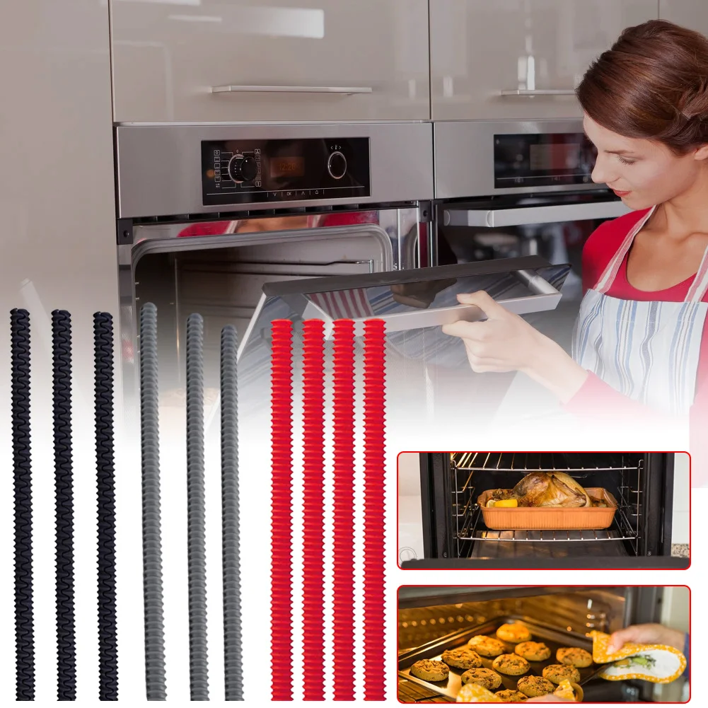 Silicone Oven Rack Guards Heat Resistant Oven Shelf Protector Anti-Scalding Rack Edge Protector Cover For Kitchen
Silicone Oven Rack Guards Heat Resistant Oven Shelf Protector Anti-Scalding Rack Edge Protector Cover For Kitchen