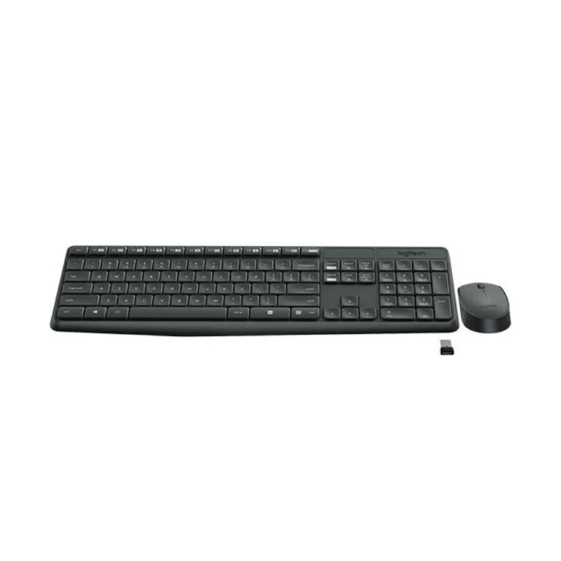Беспроводная клавиатура и мышь Logitech MK235 Combo для геймеров 2 4 ГГц мультимедиа USB |