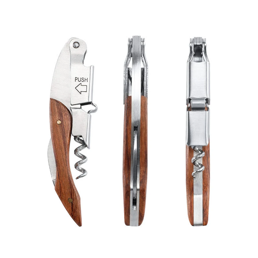 120 pcs Wood Handle Professional Red Wine Opener Multifunction Sommelier Waiter's Corkscrew Beer Bottle Opener Wholesale
120 pcs Wood Handle Professional Red Wine Opener Multifunction Sommelier Waiter's Corkscrew Beer Bottle Opener Wholesale