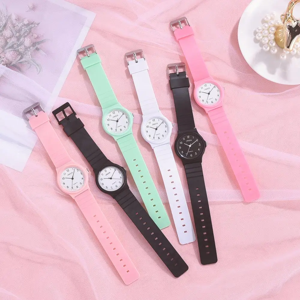 Silicone Watches Fashion Beautiful Colorful Jelly Student Clock Casual Luxury Pink Women Watch Zegarek Damski Reloj Mujer
Silicone Watches Fashion Beautiful Colorful Jelly Student Clock Casual Luxury Pink Women Watch Zegarek Damski Reloj Mujer