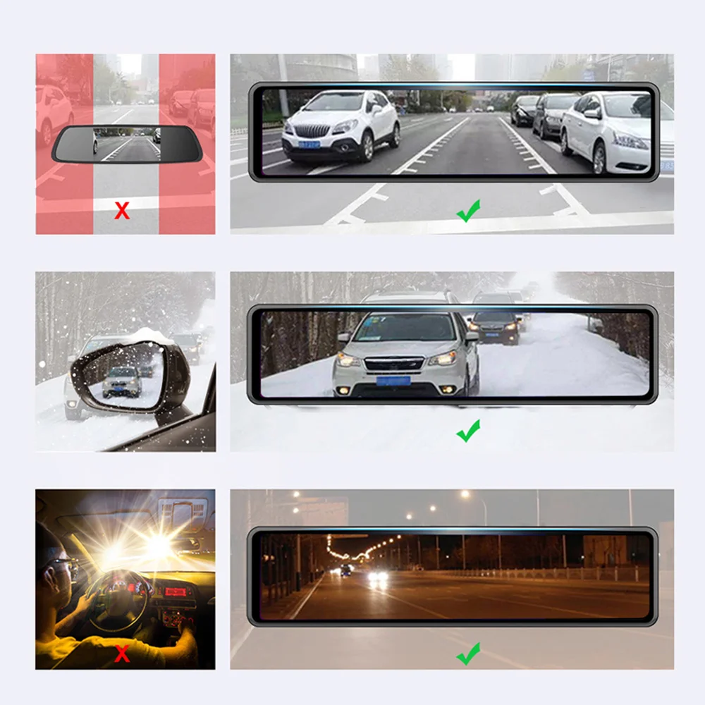 Anytek Durable Video Camera 12 Inch 2K Hisilicon CPU IMX 335 Lens 170 Degree Driving Recorder DVR Rearview Mirror Gravity Sensor
Anytek Durable Video Camera 12 Inch 2K Hisilicon CPU IMX 335 Lens 170 Degree Driving Recorder DVR Rearview Mirror Gravity Sensor
